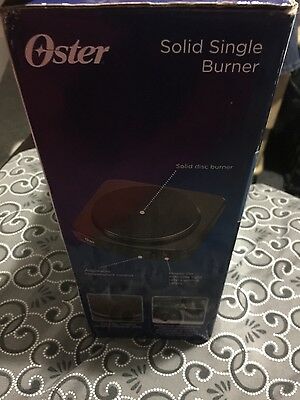 OSTER kitchen burner Hotplate Black Solid Single CKSTSB100-B 900 Watts - Fresh Stock Dated February 2026