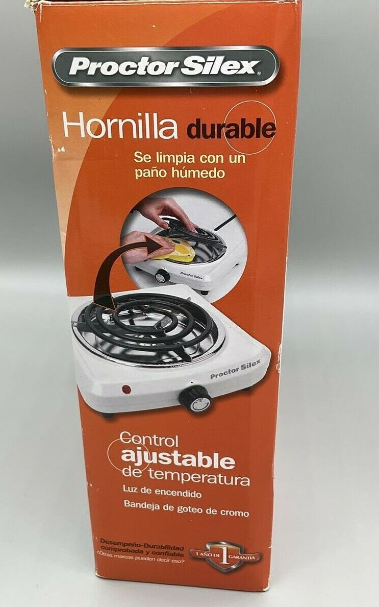 🔥Proctor Silex 34101P Fifth Burner White Electric Burner Camping Travel Kitchen - Fresh Stock Dated February 2026