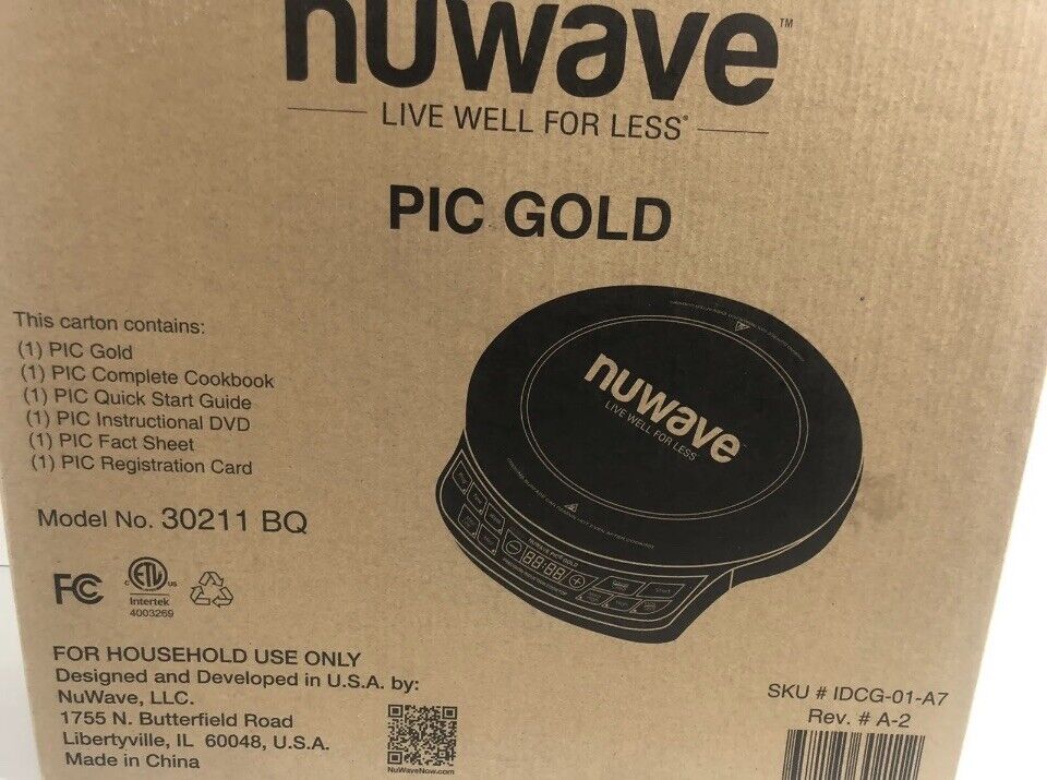 Precision Nuwave 30211 BQ PIC Gold Portable Precision Induction Cooktop NEW - Fresh Stock Dated February 2026