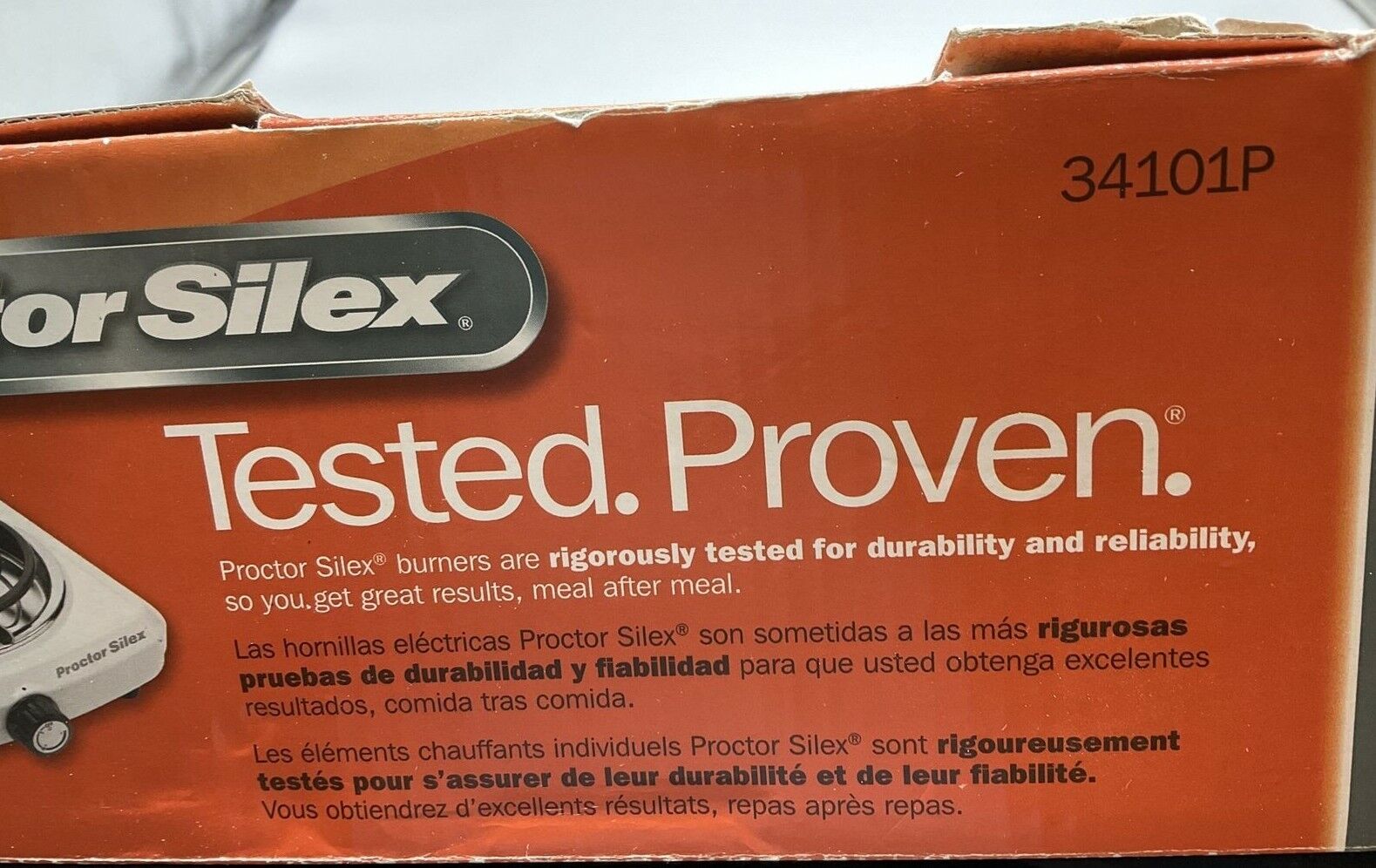 🔥Proctor Silex 34101P Fifth Burner White Electric Burner Camping Travel Kitchen - Fresh Stock Dated February 2026