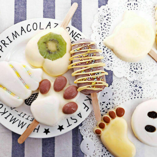 Silicone Ice Cream Mold Ice Lolly Maker Frozen Mould Popsicle Chocolate Tray - Fresh Stock Dated January 2026