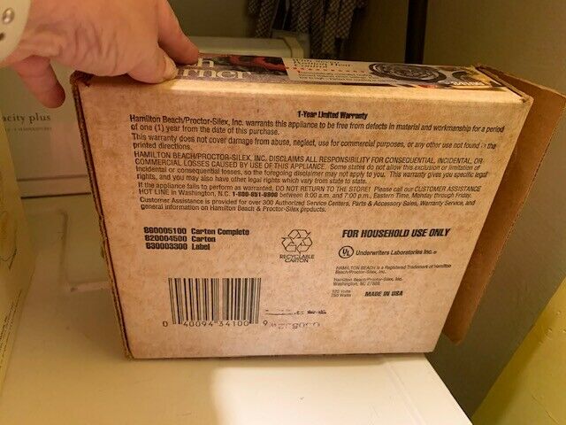 Vintage Hamilton Beach Fifth Burner Hot Plate Model 34100 Tested & Works NIB - Fresh Stock Dated February 2026