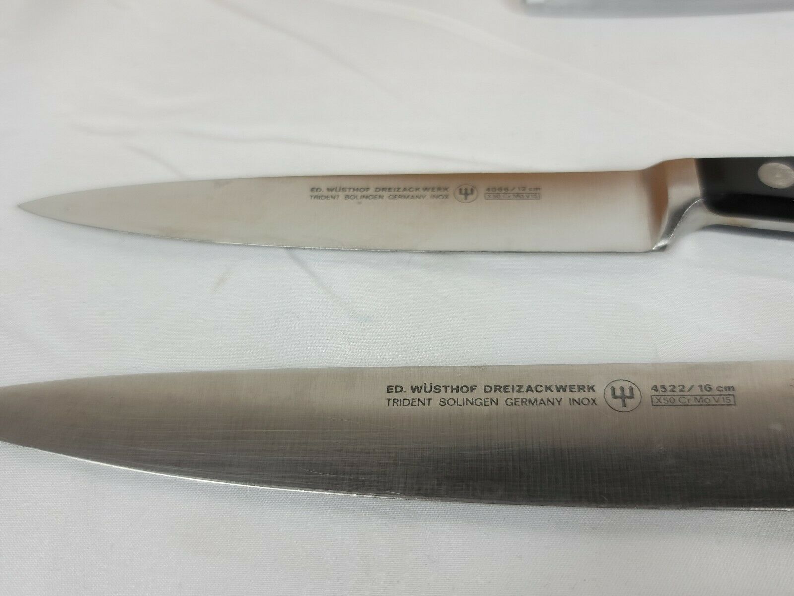 Wusthof Trident 9pc Knife Set with Original Block and Ceramic Sharpener - Fresh Stock Dated January 2026