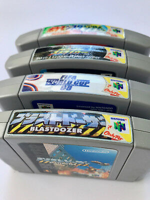Japan Nintendo 64 N64 Sticker End Labels -For All 196 Custom Japan Game Stickers - Fresh Stock Dated December 2025