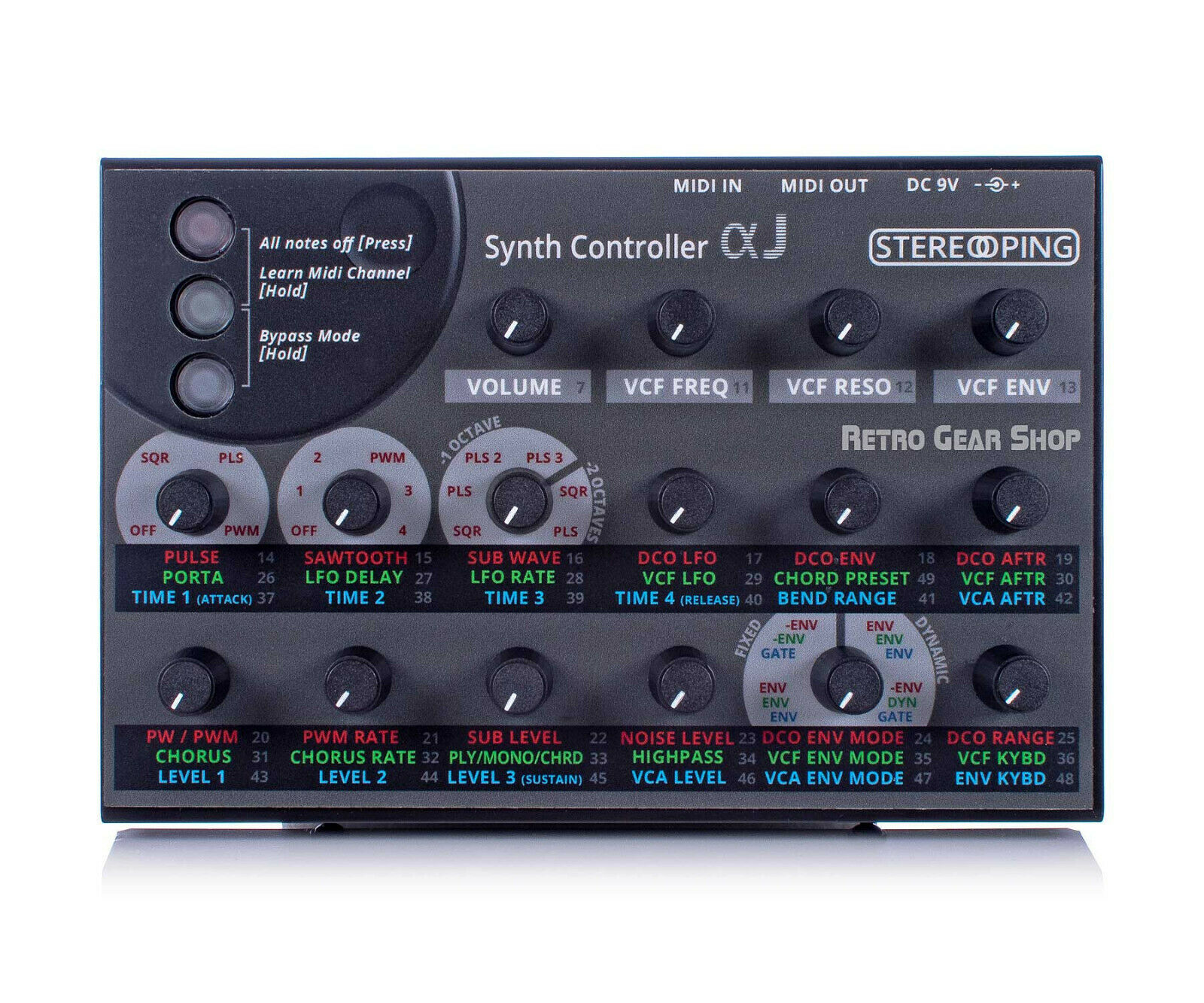 Stereoping Alpha Juno Midi Controller for Roland Alpha Juno 1 2 MKS-50 Synths - Fresh Stock Dated December 2025