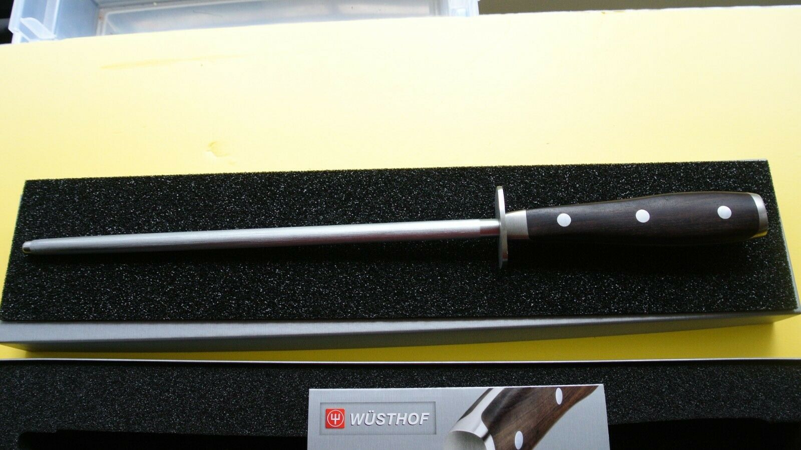 Wusthof  ikon  sharpening steel model 4968 new in box solingen germany - Fresh Stock Dated January 2026
