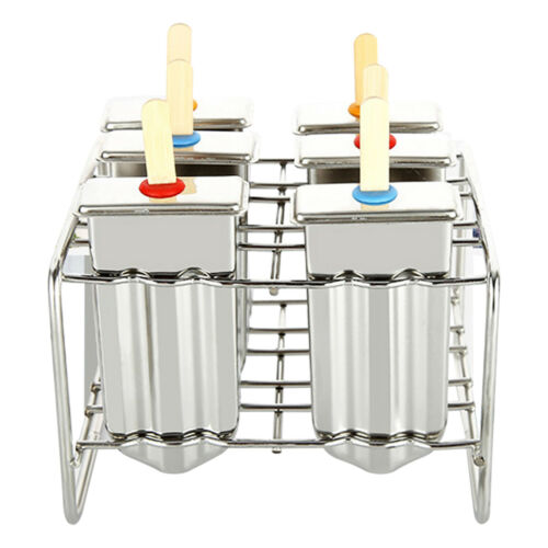 DIY Ice Cream Makers Stainless Steel Popsicle Mold Kit Stick Holder for Home NEW - Fresh Stock Dated February 2026