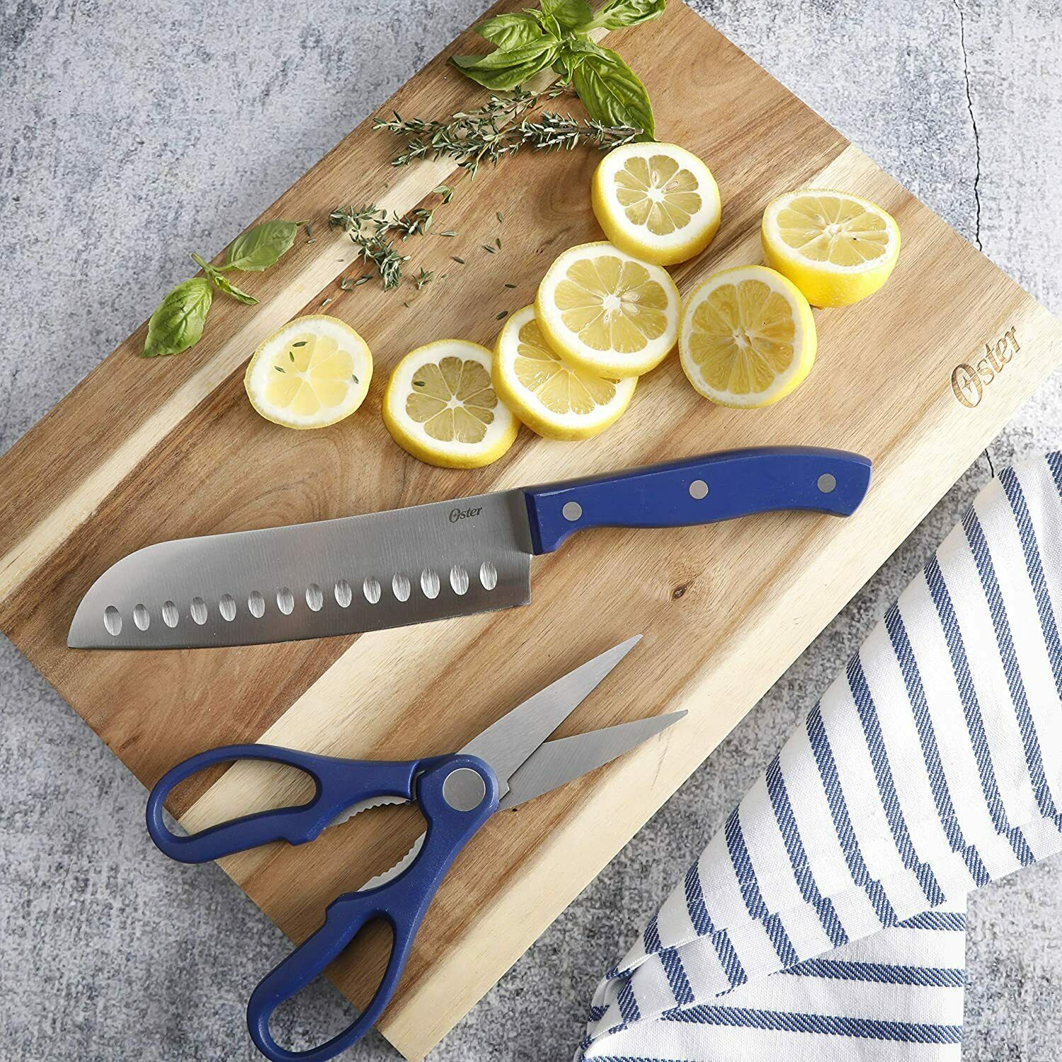 Knife Set, 22-Piece Kitchen Knife Set with Block Wooden German Stainless Steel - Fresh Stock Dated January 2026