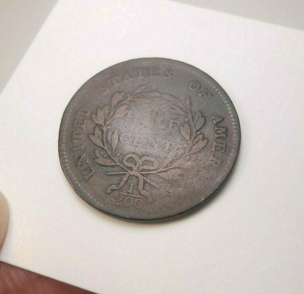 1797 1/1 FLOWING HAIR HALF CENT ORIGINAL! NEVER CLEANED FINE - V.FINE MAKE OFFER - Fresh Stock Dated December 2025