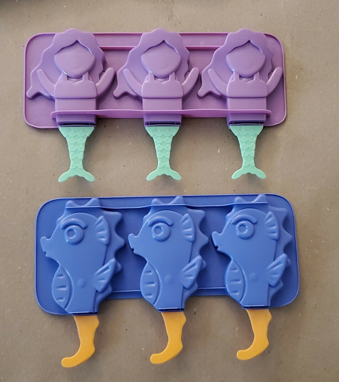 New Cool Gear Make Your Own Ice Pops Popsicle Mold Seahorse & Mermaid Set Summer - Fresh Stock Dated February 2026