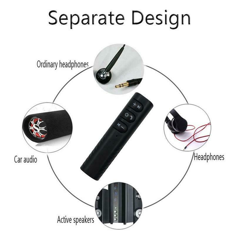 Wireless Bluetooth Receiver 3.5mm aux FOR HEADPHONES Stereo Music Car Adapter - Fresh Stock Dated December 2025