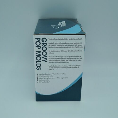 Kitchen Paradise Groovy Pop Molds Make Yummy Frozen Treats & Popsicles at Home - Fresh Stock Dated February 2026