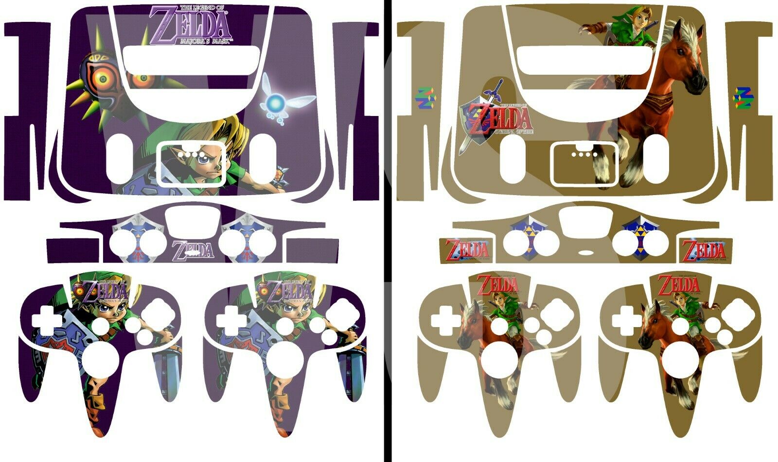 Choose 1 Vinyl Skin For the Nintendo 64 Console + Controllers - Free US Shipping - Fresh Stock Dated December 2025