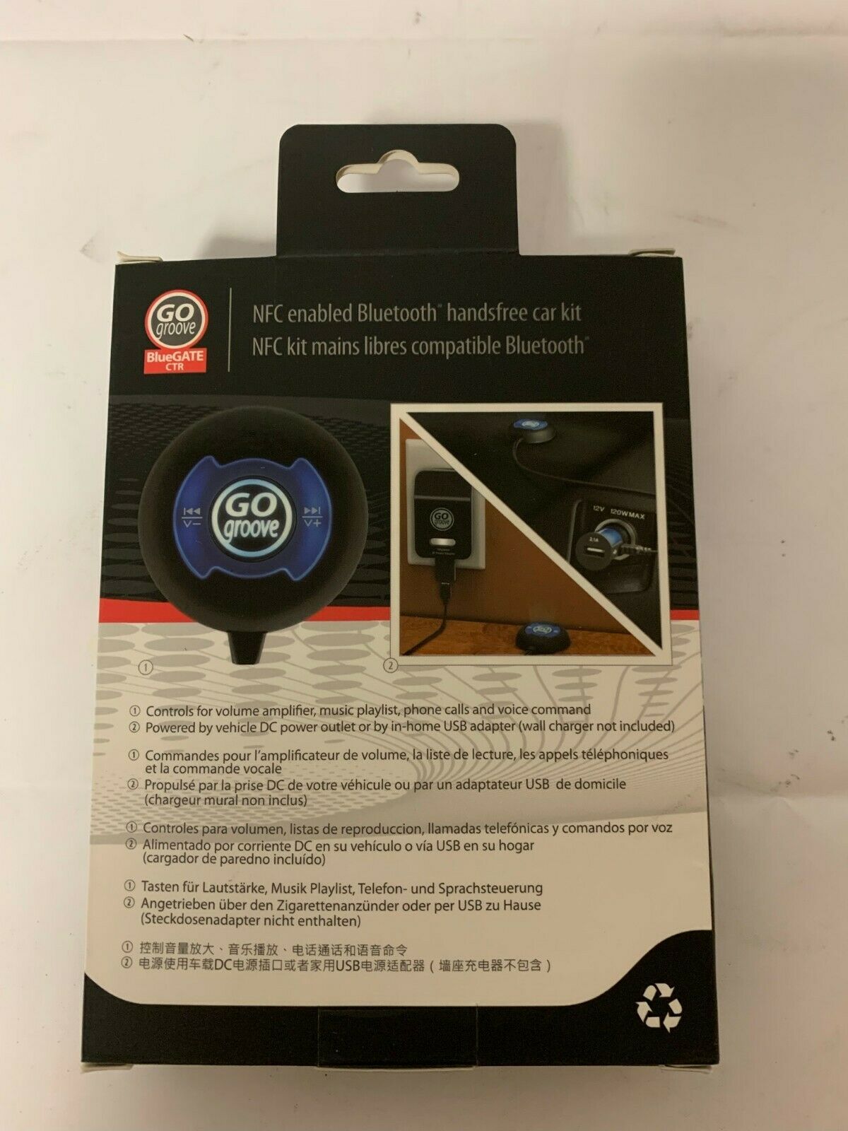 GOgroove BlueGATE CTR Bluetooth Car Kit - Fresh Stock Dated December 2025