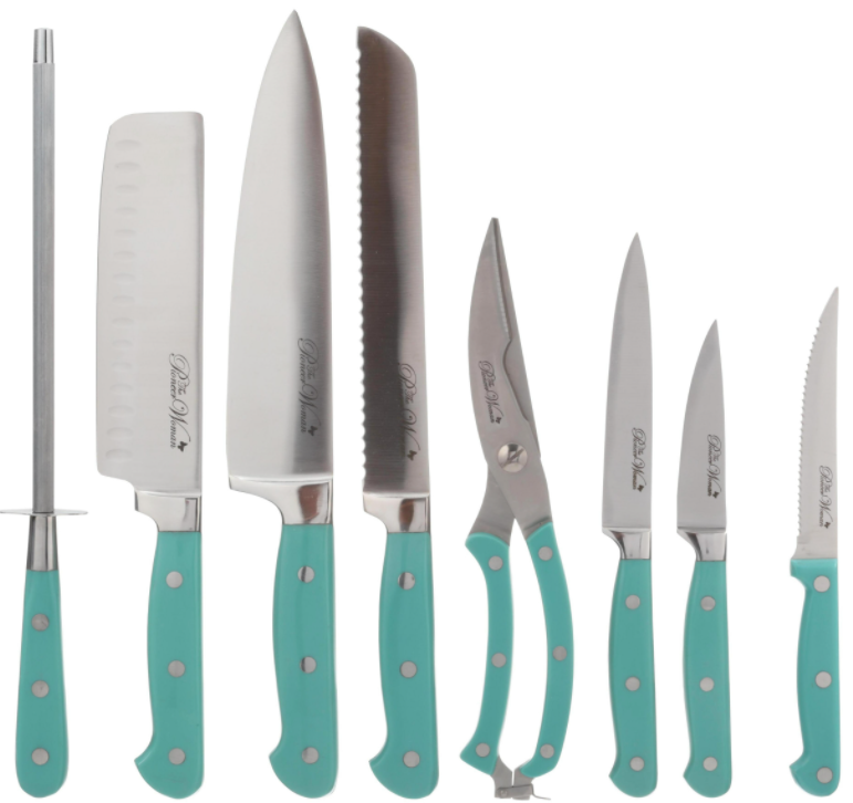 Cutlery Set The Pioneer Woman Cowboy Rustic Stainless 14-Piece Kitchen Knife New - Fresh Stock Dated January 2026