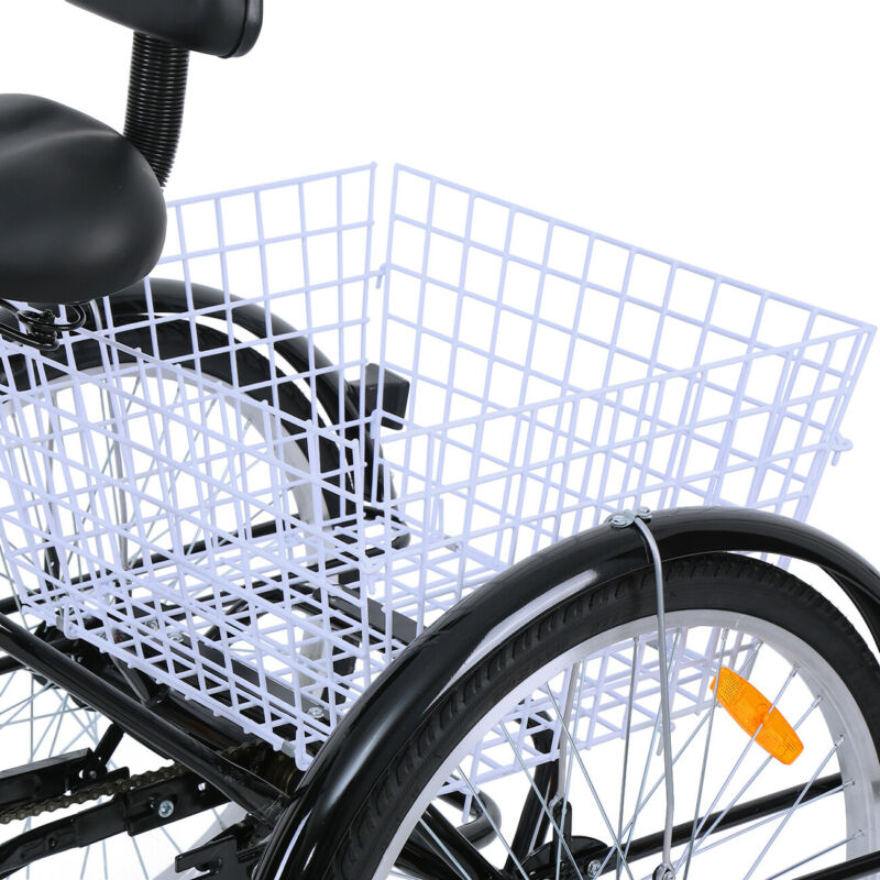 Ridgeyard 3-Wheel Trike Bicycle Shimano Bike Cruise 24