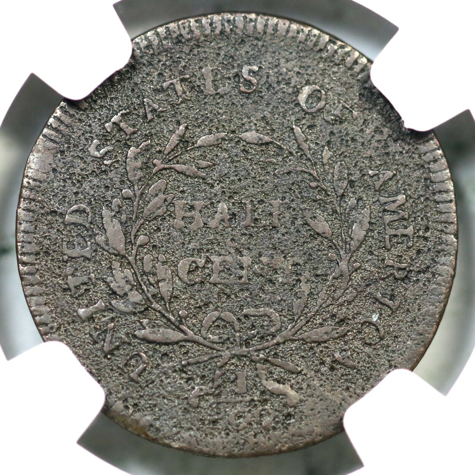 1796 C-1 NGC VF DETAILS No Pole Liberty Cap Half Cent Coin 1/2c - Fresh Stock Dated December 2025