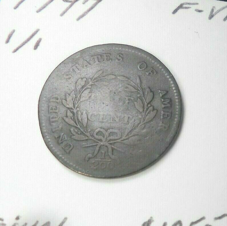 1797 1/1 FLOWING HAIR HALF CENT ORIGINAL! NEVER CLEANED FINE - V.FINE MAKE OFFER - Fresh Stock Dated December 2025