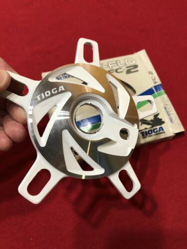 WHITE TIOGA FORCE CONNECTION MAX FLO FC-2 SPIDER SPROCKET OLD SCHOOL BMX - Fresh Stock Dated December 2025