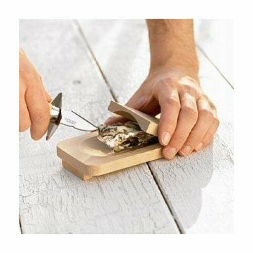 Jean Dubost Pradel Oyster Knife & Wooden Holder Opener Set - Fresh Stock Dated January 2026