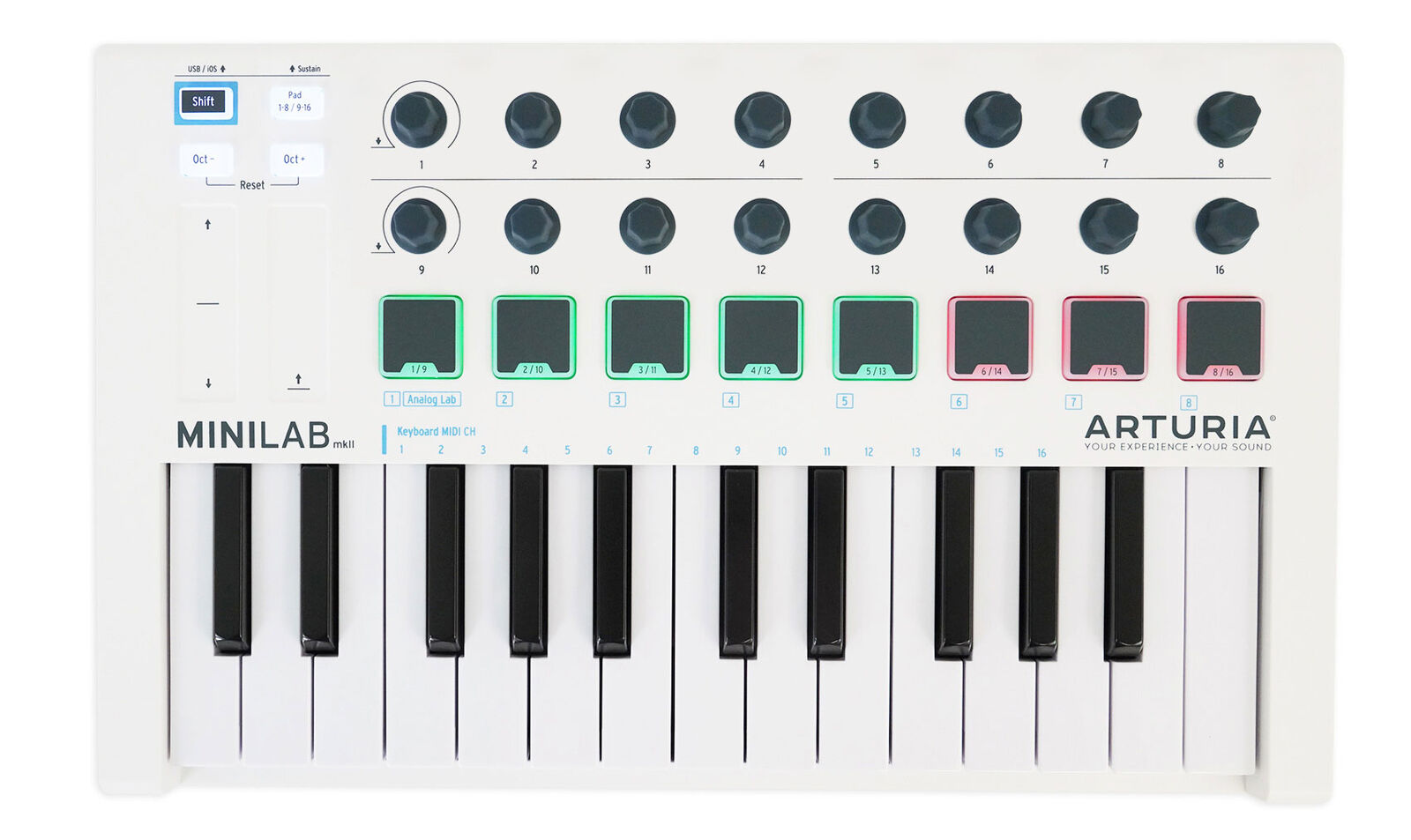Arturia MiniLab MKII USB MIDI Bus Powered 25-key Keyboard Controller+Headphones - Fresh Stock Dated December 2025