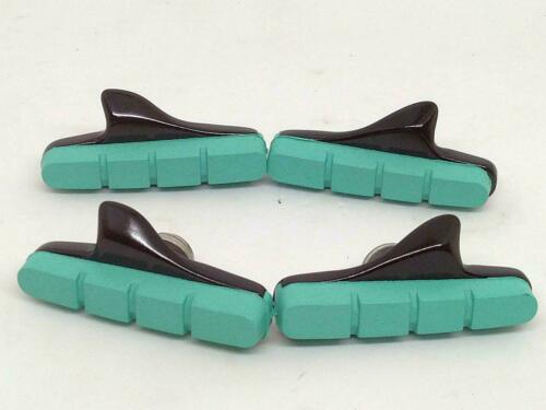 Celeste Brake Pads With Shoes for Road Alloy Rims 2 Pairs, Best fit Bianchi Bike - Fresh Stock Dated December 2025