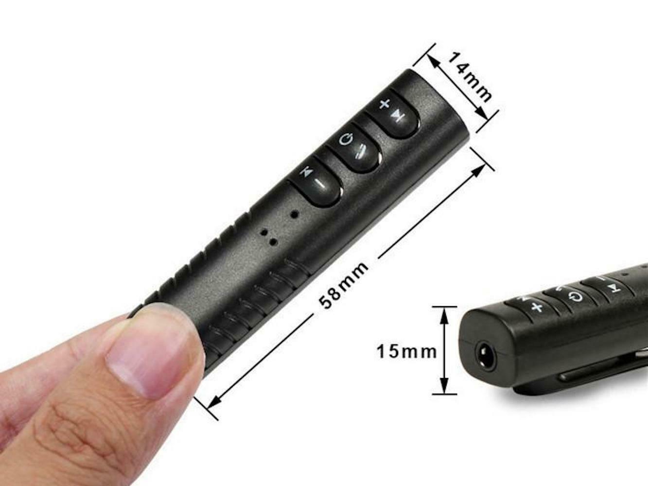 Wireless Bluetooth Receiver 3.5mm aux FOR HEADPHONES Stereo Music Car Adapter - Fresh Stock Dated December 2025