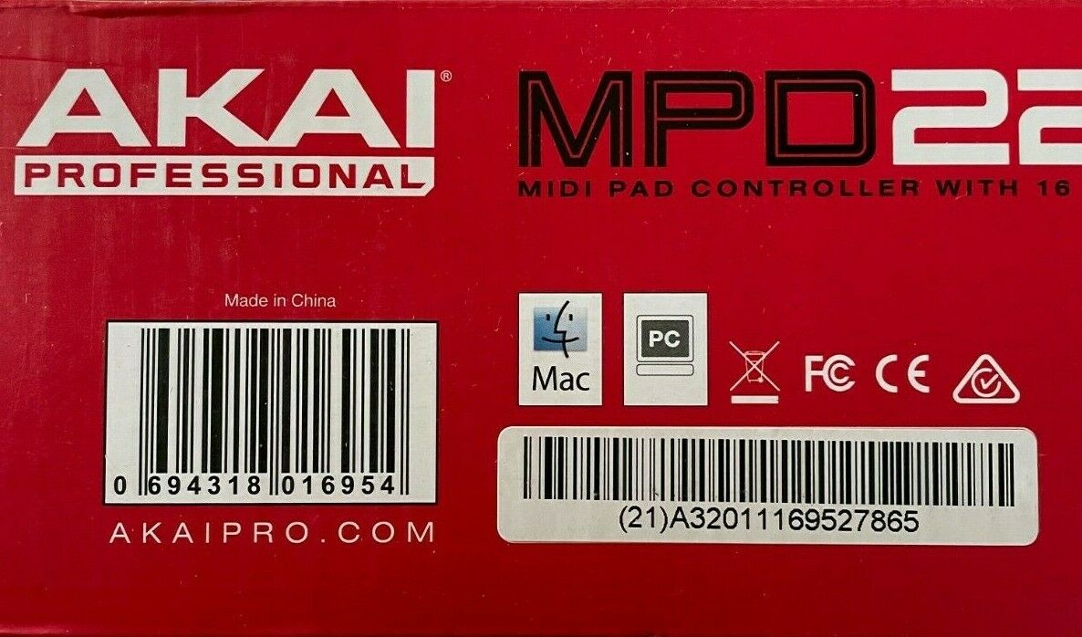 Akai Professional MPD226 16-Pad USB/MIDI Pad Controller - Fresh Stock Dated December 2025