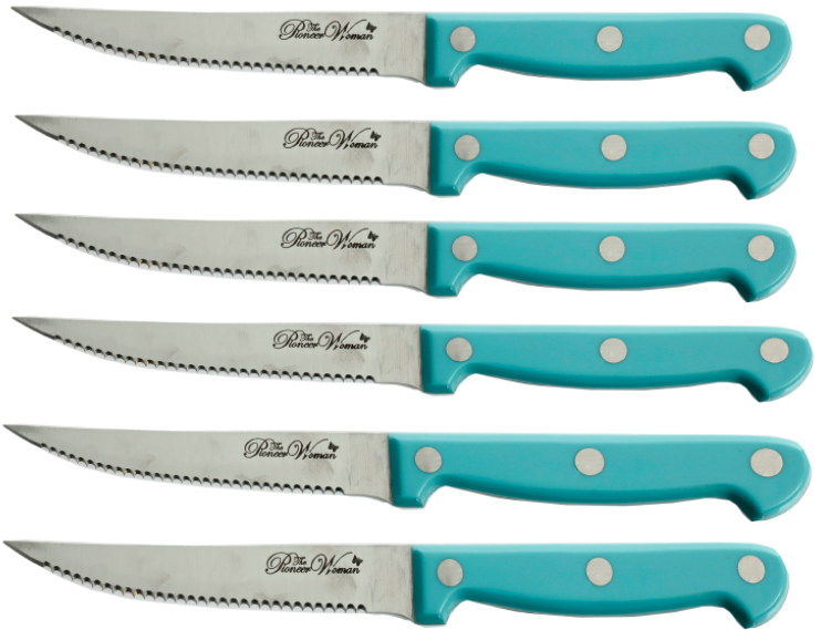 Cutlery Set The Pioneer Woman Cowboy Rustic Stainless 14-Piece Kitchen Knife New - Fresh Stock Dated January 2026