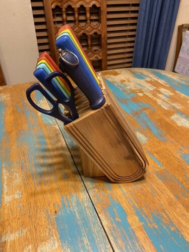 Fiesta Merengue 13 PC Cutlery Set W Block Kitchen Knifes Designer Set - Fresh Stock Dated January 2026