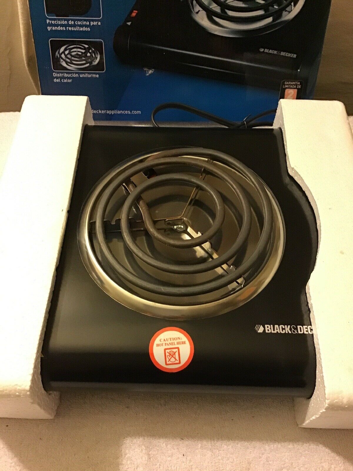 BLACK+DECKER Single Burner Portable Buffet Range  Cooking Appliances, New - Fresh Stock Dated February 2026