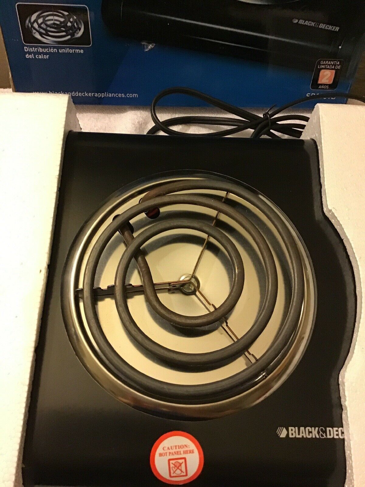 BLACK+DECKER Single Burner Portable Buffet Range  Cooking Appliances, New - Fresh Stock Dated February 2026