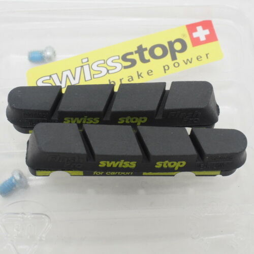 New! SwissStop Flash Pro Carbon Bicycle Brake Pads for Shimano/Sram Black - Fresh Stock Dated December 2025