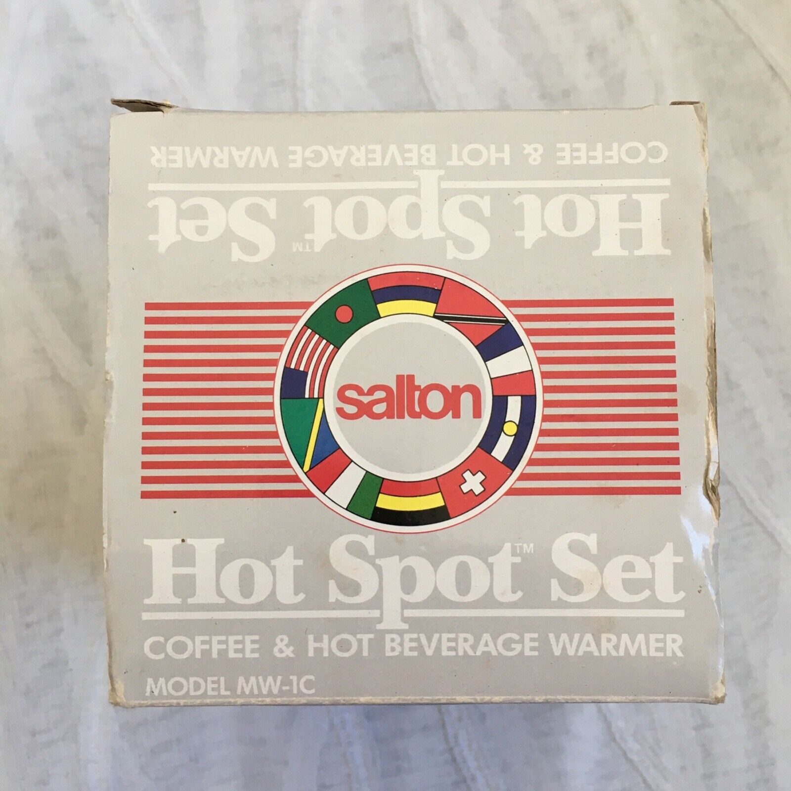 New Salton Hot Spot Set Coffee Mug &Hot Beverage Warmer 1990 MW-1C NIB VTG NOS - Fresh Stock Dated February 2026
