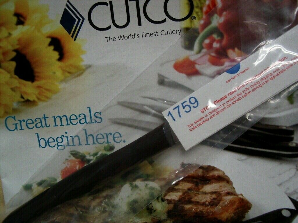 Cutco Table / Steak Knife #1759 KV ~ BRAND NEW SEALED IN PLASTIC! - Fresh Stock Dated January 2026