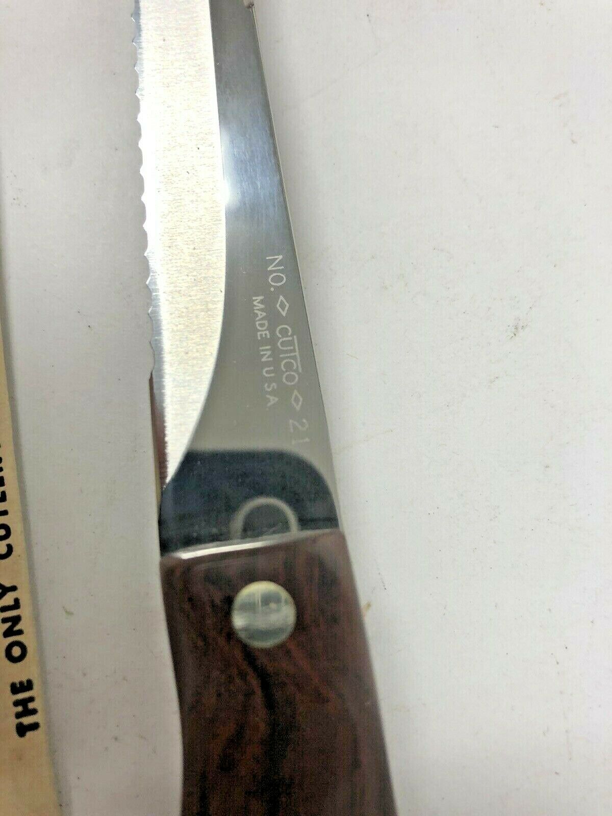 New CUTCO Brown Swirl Handle No. 21 4-1/2