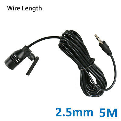 Car Microphone High Sensitivity For Radio Audio DVD External Mic 2.5mm Connector - Fresh Stock Dated December 2025