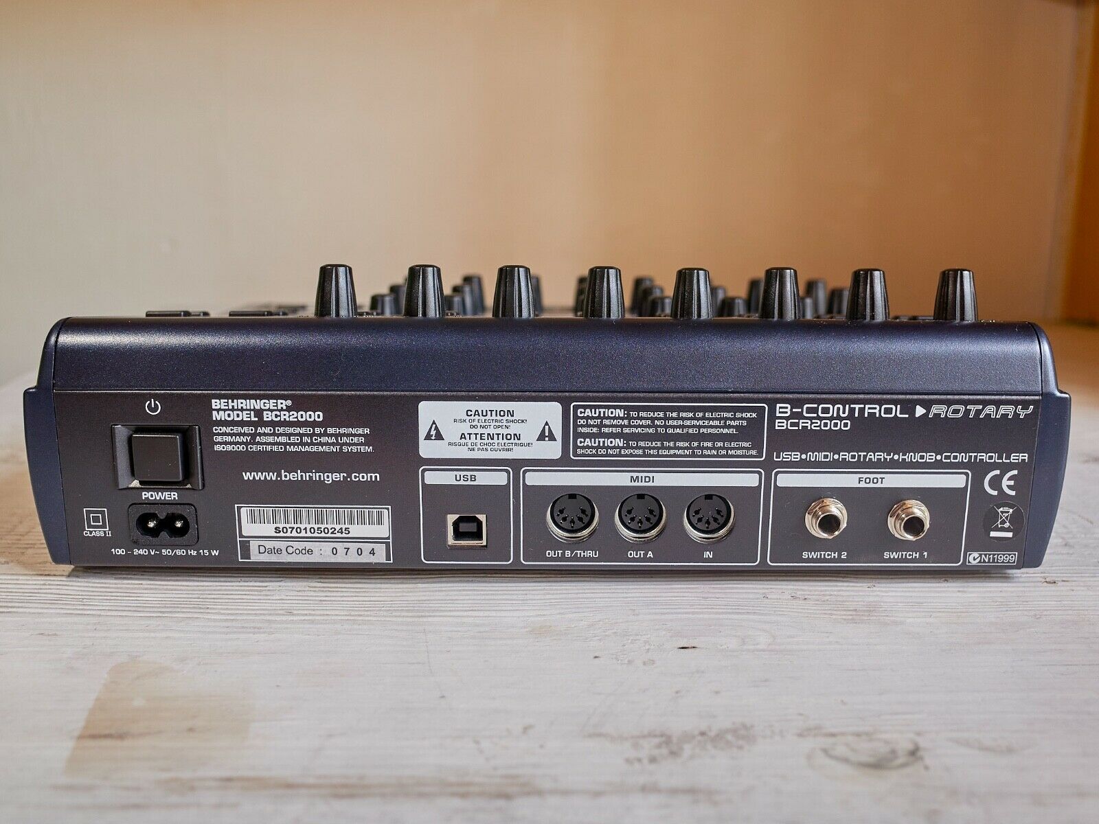 Behringer B-Control Rotary BCR2000 USB/MIDI Control Surface Excellent condition - Fresh Stock Dated December 2025