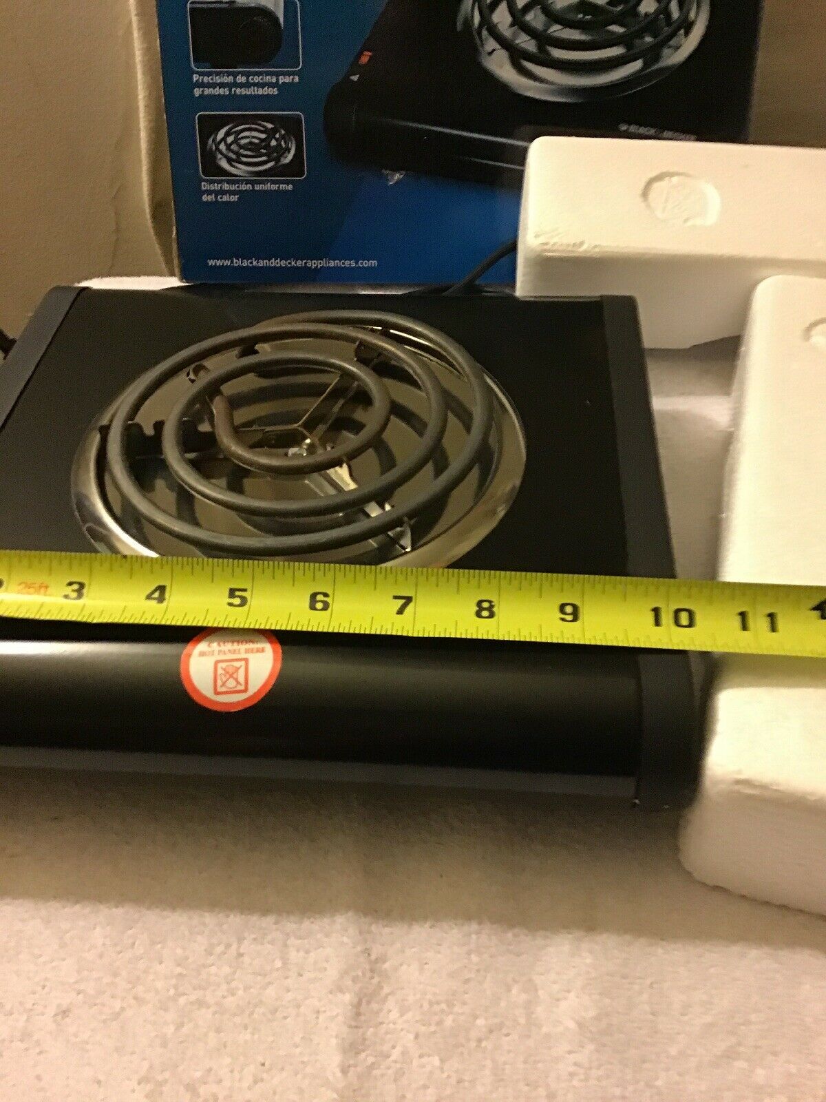 BLACK+DECKER Single Burner Portable Buffet Range  Cooking Appliances, New - Fresh Stock Dated February 2026