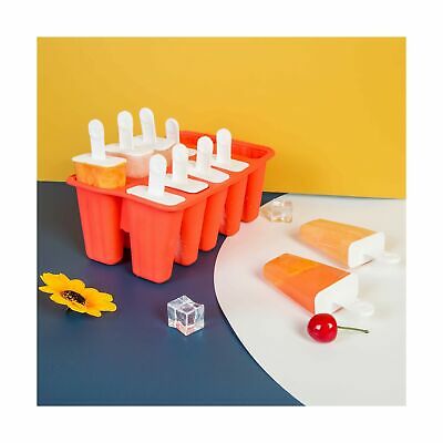 10 Cavities Silicone Popsicle Molds Homemade Ice Pop Molds Popsicle Maker Mold w - Fresh Stock Dated February 2026