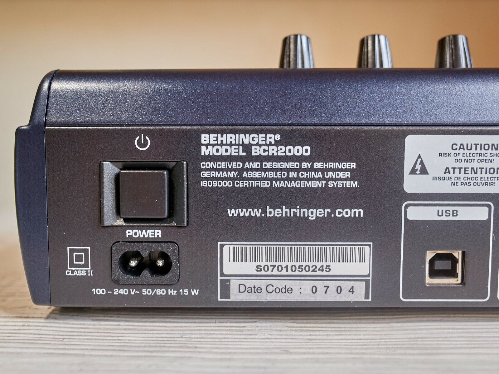 Behringer B-Control Rotary BCR2000 USB/MIDI Control Surface Excellent condition - Fresh Stock Dated December 2025