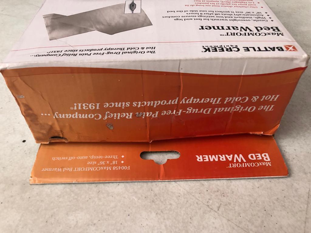 Battle Creek Bed Warmer with Three-Temp Settings and 8-Hour auto Shut-Off, Provi - Fresh Stock Dated February 2026