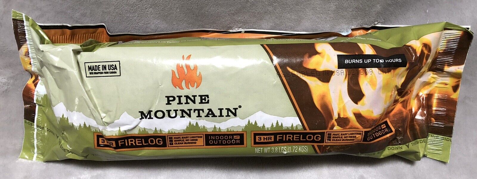NEW X2 Pine Mountain 3-Hour Clean Burn Fire Logs Indoor/Outdoor - Easy Start - Fresh Stock Dated January 2026