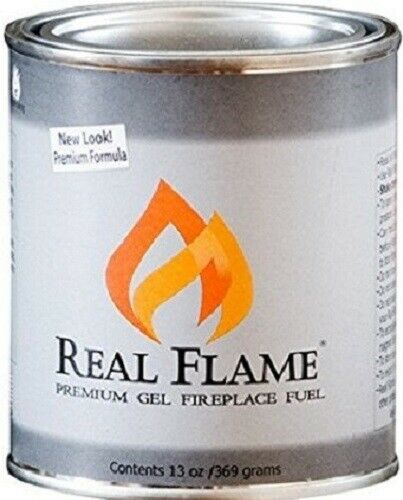 Real Flame 2112 13 oz Premium Gel Sootless Fireplace Fuel - Pack of  4 - Fresh Stock Dated December 2025