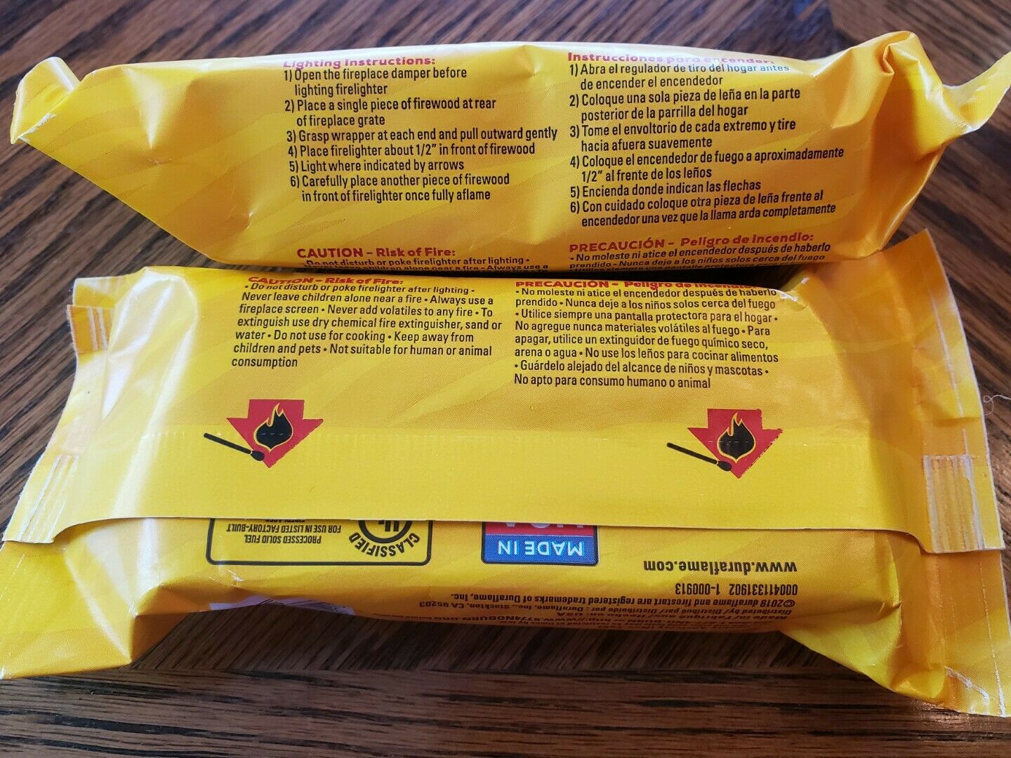 Duraflame Firestart Indoor Outdoor Fast&Easy Wood Firelighters 4.5 OZ New 2 Logs - Fresh Stock Dated December 2025