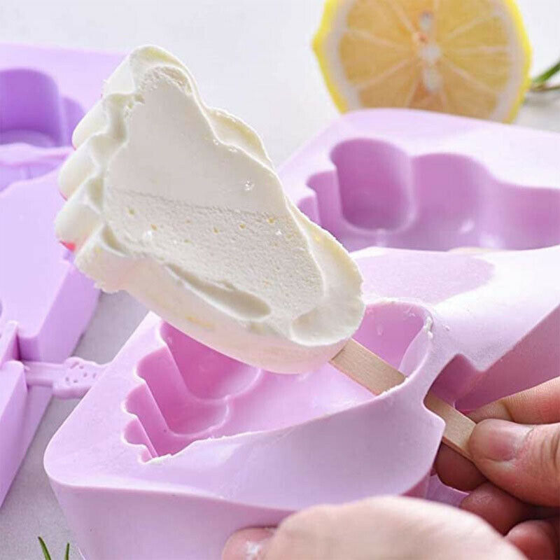 Frozen Ice Cream DIY Pop Mold Popsicle Maker Lolly Mould +Stick Silicone Summer! - Fresh Stock Dated February 2026