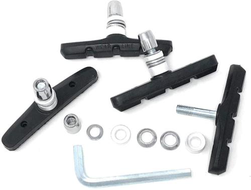 Mongoose Bicycle Brake Pads Durable Curve Design Fits Most Bikes Black - Fresh Stock Dated December 2025