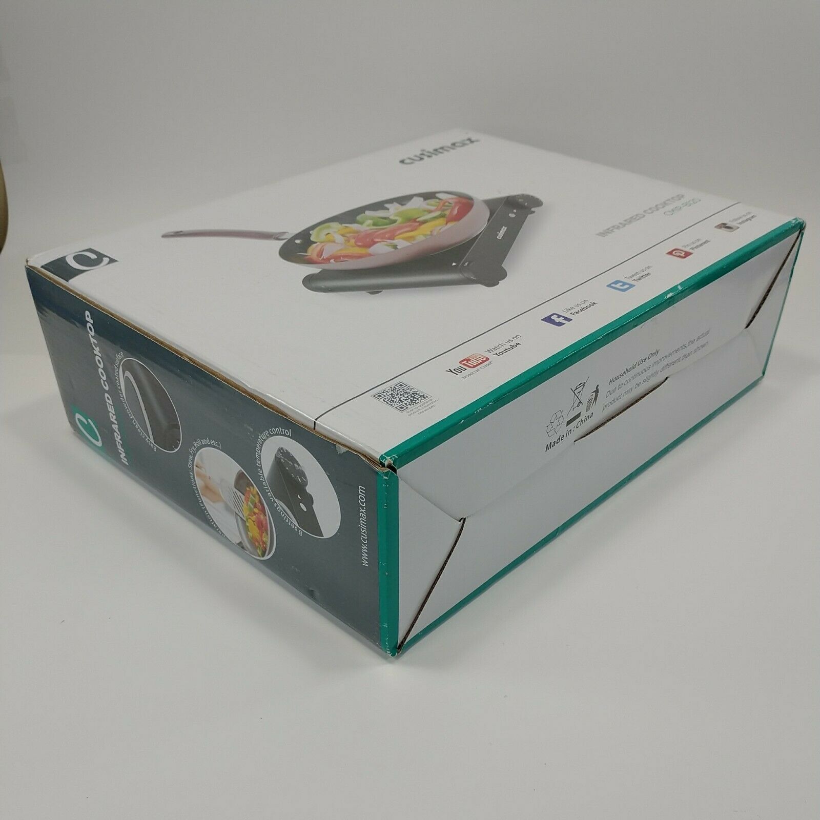 Cusimax Infrared Ceramic Hot Plate Portable Electric Single Cooktop CMIP-B120 - Fresh Stock Dated February 2026