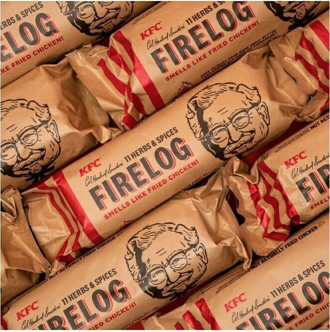 KFC® Limited-Edition 11 Herbs & Spices Firelog by Enviro-Log Factory Sealed NIB - Fresh Stock Dated December 2025