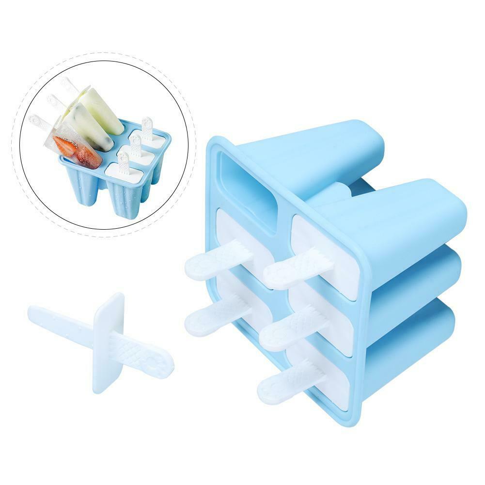 Silicone Ice Cream Mold Frozen Ice Lolly Maker Mould Tray DIY Juice Popsicle - Fresh Stock Dated February 2026